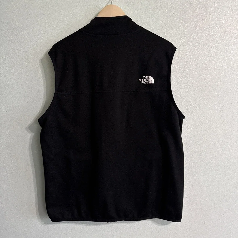 The North Face Canyonlands Vest Men's Large Black Fleece Full Zip EUC